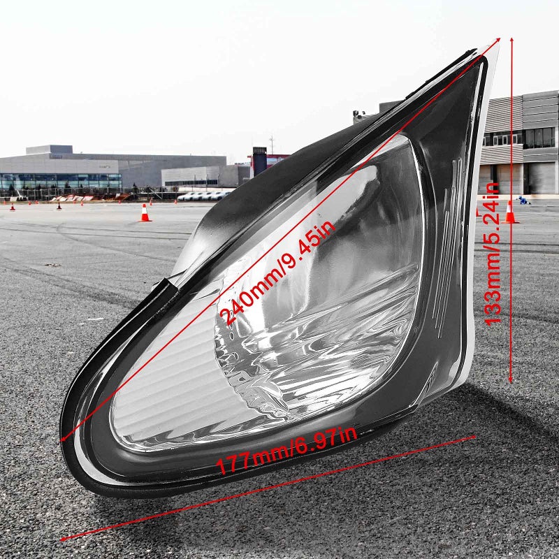 TEANTECH Clear Corner Signal Light,1 Pair Turn Signal Corner Light Lamp Lens Replacement For BMW E46 3-Series 4DR 2002-2005 Sedan Clear Corner Parking Marker Light Lens - Image 2